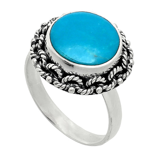 Premium Quality Sleeping Beauty Turquoise Ring size-8.5 R-1266 27-ER11121