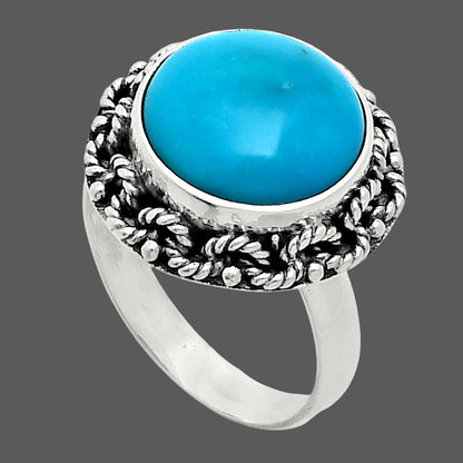 Premium Quality Sleeping Beauty Turquoise Ring size-7 R-1266 27-ER11122
