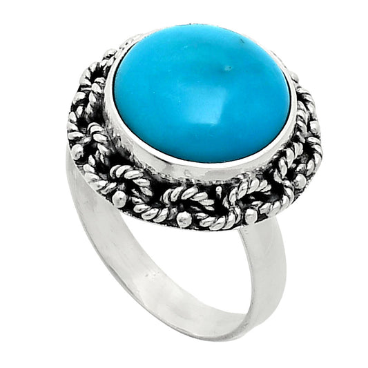 Premium Quality Sleeping Beauty Turquoise Ring size-7 R-1266 27-ER11122