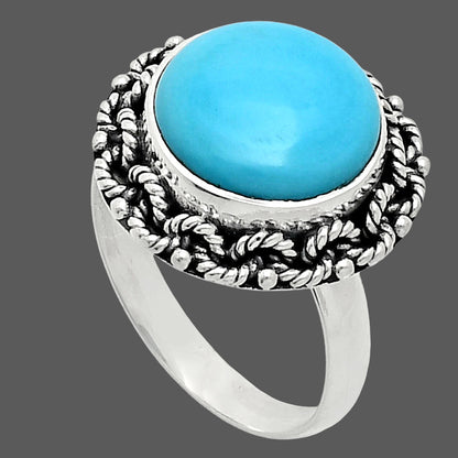 Premium Quality Sleeping Beauty Turquoise Ring size-8 R-1266 27-ER11124