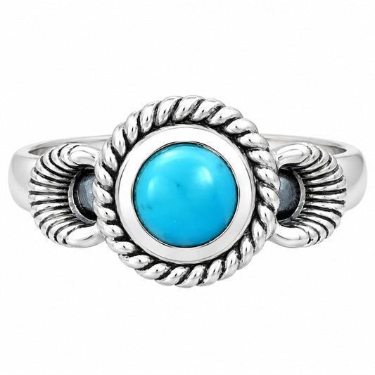 Premium Quality Sleeping Beauty Turquoise - USA Ring size-6 R-1733 27-ER11136