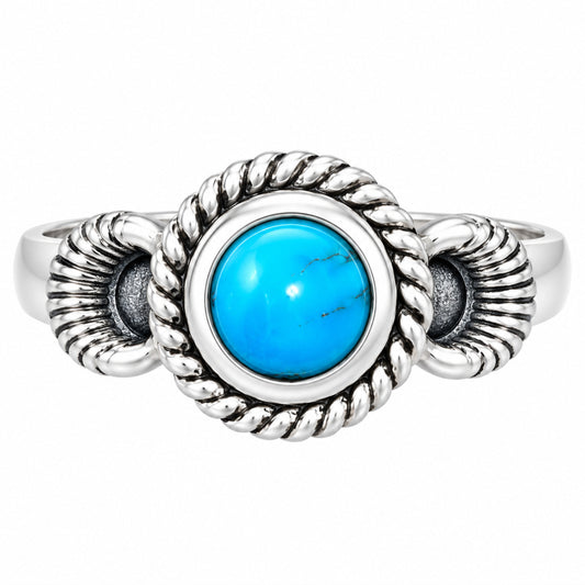 Premium Quality Sleeping Beauty Turquoise - USA Ring size-6.5 R-1733 27-ER11143