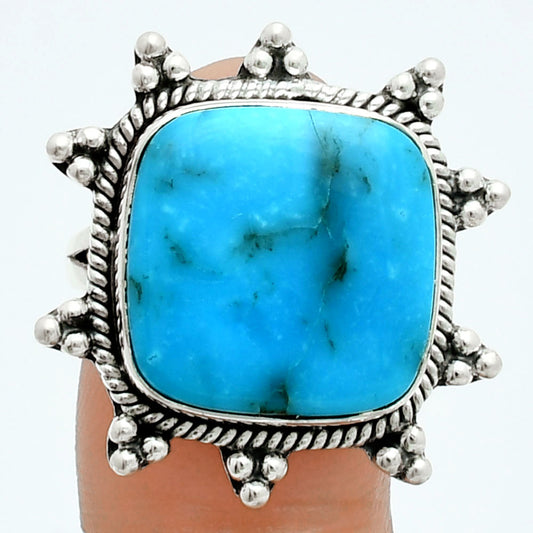 Premium Turquoise Morenci Mine Ring size-9 R-1234 27-ER11158