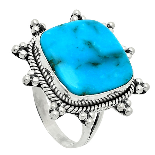 Premium Turquoise Morenci Mine Ring size-9 R-1234 27-ER11158