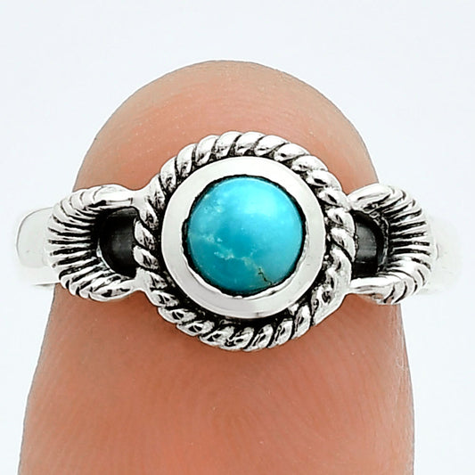 Premium Turquoise Nevada Aztec Mt Ring size-8 R-1733 27-ER11171