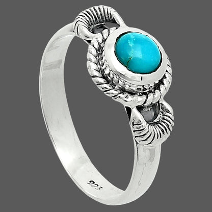 Premium Turquoise Nevada Aztec Mt Ring size-8 R-1733 27-ER11171