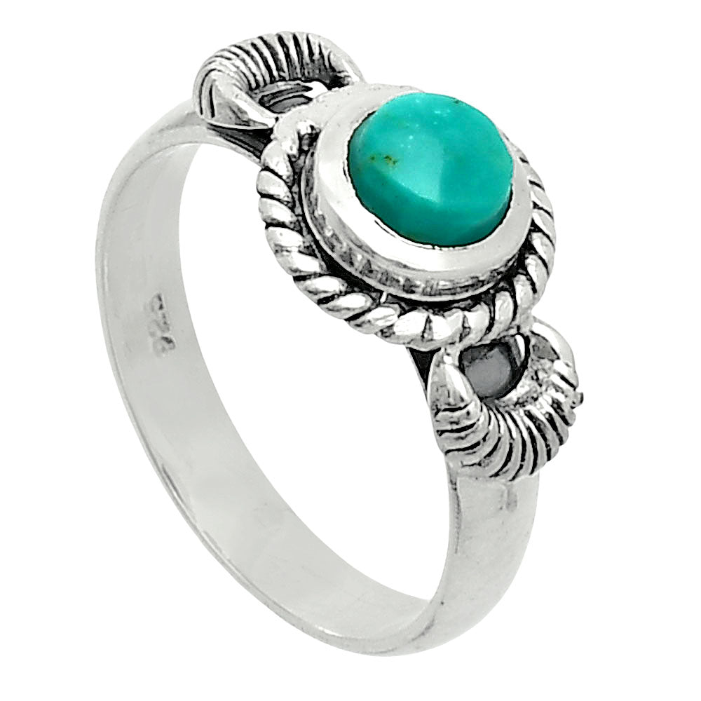 Premium Turquoise Nevada Aztec Mt Ring size-6 R-1733 27-ER11176