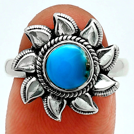 Premium Turquoise Nevada Aztec Mt Ring size-8 R-1617 27-ER11183