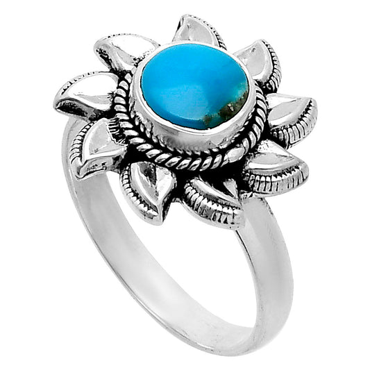 Premium Turquoise Nevada Aztec Mt Ring size-8 R-1617 27-ER11183
