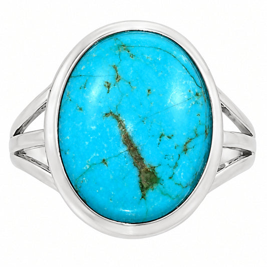 Premium Natural Turquoise Nevada Aztec Mt Ring size-7 R-1006 27-ER11186