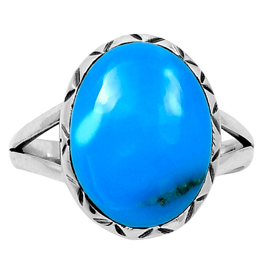 Premium Natural Turquoise Nevada Aztec Mt Ring size-9 R-1074 27-ER11204