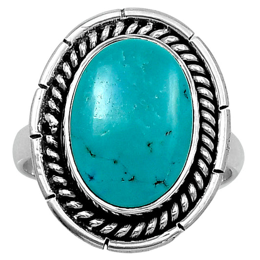 Premium Natural Turquoise Nevada Aztec Mt Ring size-7 R-1728 27-ER11211