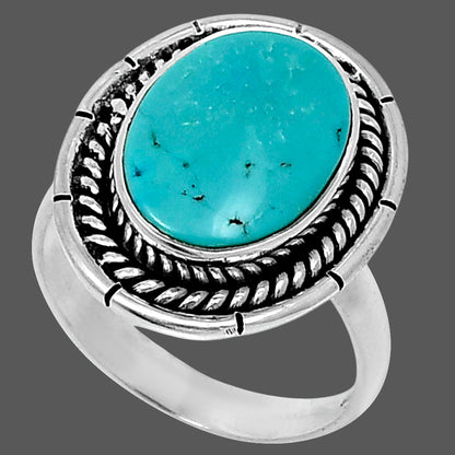 Premium Natural Turquoise Nevada Aztec Mt Ring size-7 R-1728 27-ER11211
