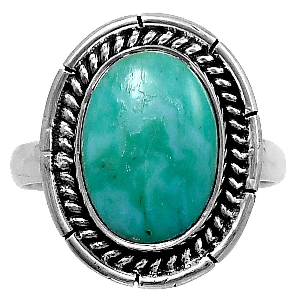 Premium Natural Turquoise Nevada Aztec Mt Ring size-8 R-1728 27-ER11215