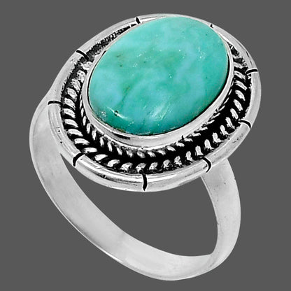 Premium Natural Turquoise Nevada Aztec Mt Ring size-8 R-1728 27-ER11215