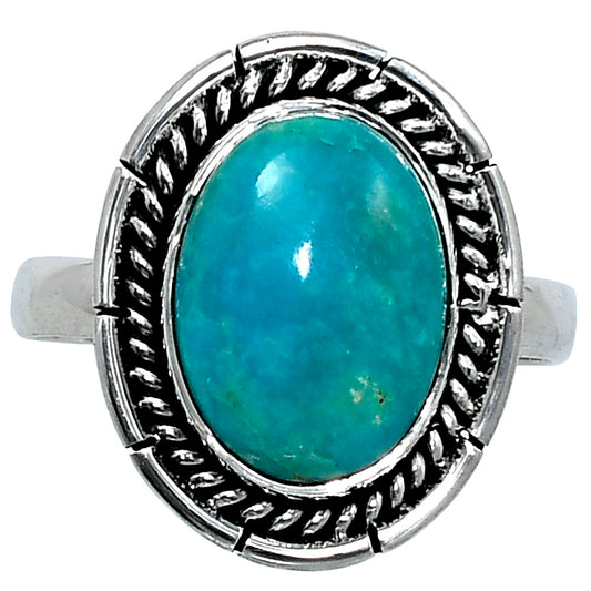 Premium Natural Turquoise Nevada Aztec Mt Ring size-10 R-1728 27-ER11221