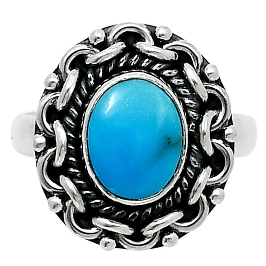 Premium Sleeping Beauty Turquoise Ring size-6 R-1667 27-ER11257