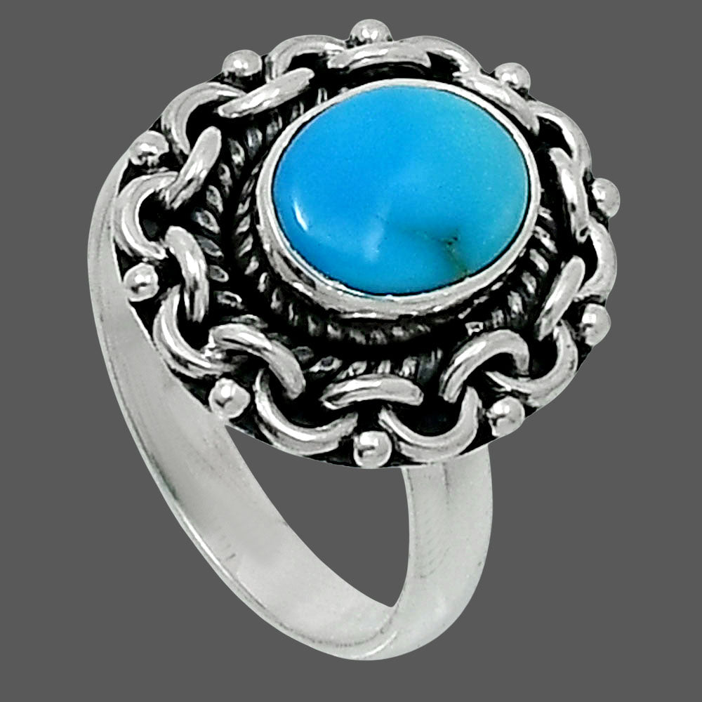 Premium Sleeping Beauty Turquoise Ring size-6 R-1667 27-ER11257
