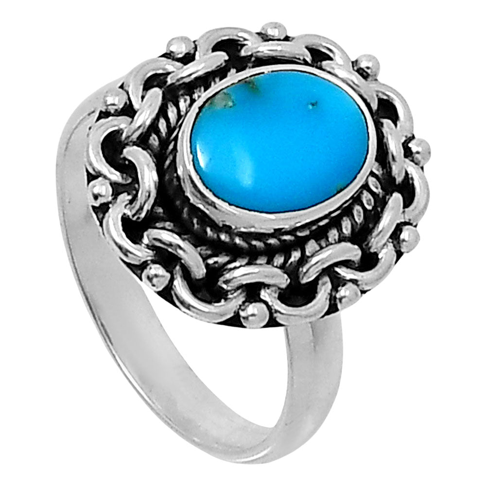 Premium Sleeping Beauty Turquoise Ring size-7 R-1667 27-ER11258