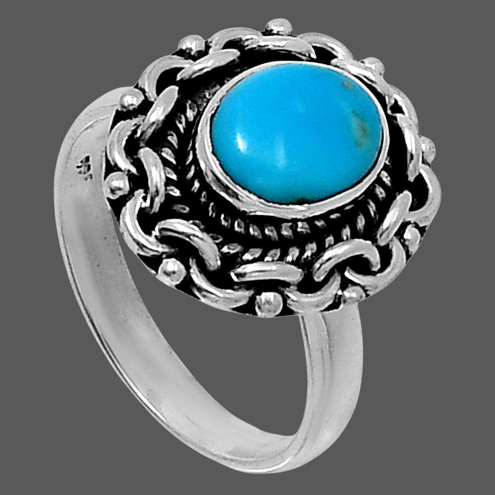 Premium Sleeping Beauty Turquoise Ring size-7 R-1667 27-ER11259