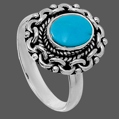 Premium Sleeping Beauty Turquoise Ring size-8 R-1667 27-ER11261