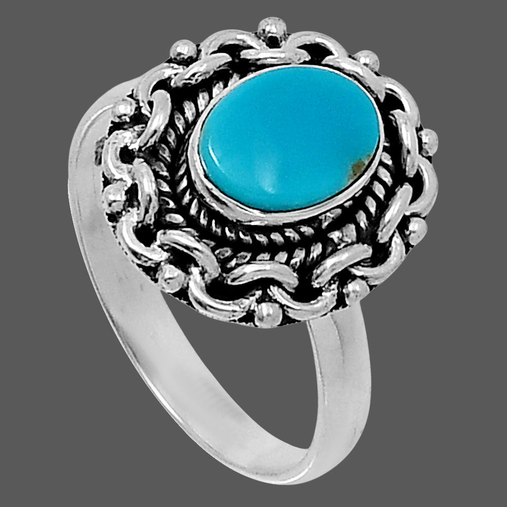 Premium Sleeping Beauty Turquoise Ring size-9 R-1667 27-ER11263