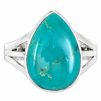 Natural Rare Turquoise Nevada Aztec Mt Ring size-8 R-1003 27-ER15132