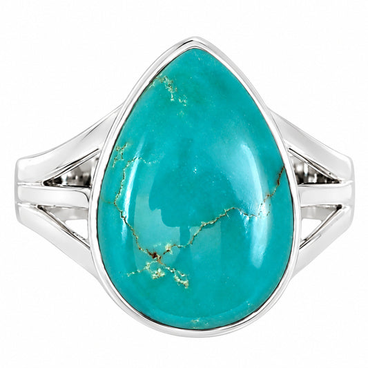 Natural Rare Turquoise Nevada Aztec Mt Ring size-8 R-1003 27-ER15132