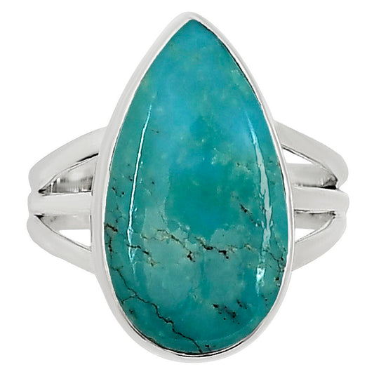 Natural Rare Turquoise Nevada Aztec Mt Ring size-9 R-1003 27-ER15136