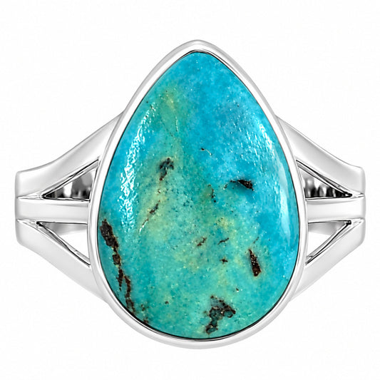 Natural Rare Turquoise Nevada Aztec Mt Ring size-9 R-1003 27-ER15137
