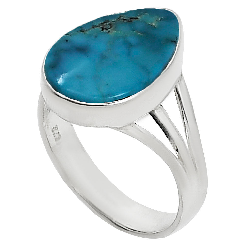Natural Rare Turquoise Nevada Aztec Mt Ring size-8 R-1003 27-ER15161