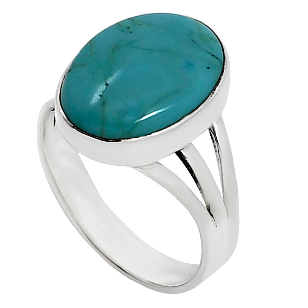 Natural Rare Turquoise Nevada Aztec Mt Ring size-8 R-1003 27-ER15163