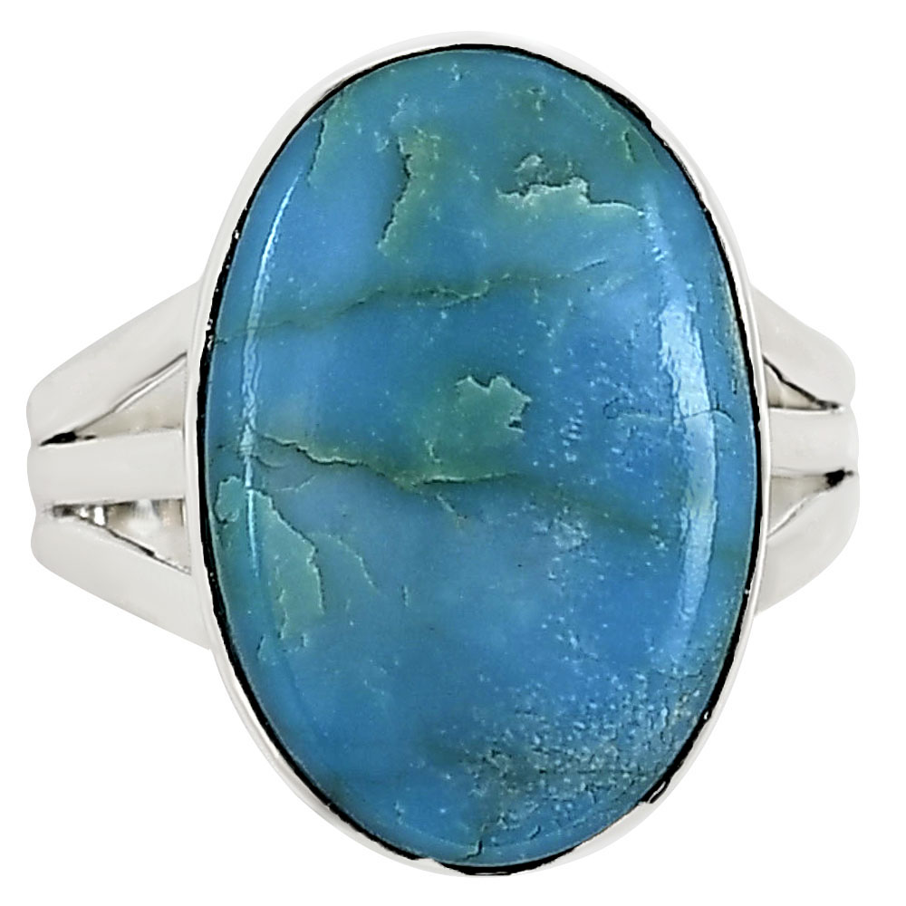 Natural Rare Turquoise Nevada Aztec Mt Ring size-10 R-1003 27-ER15164