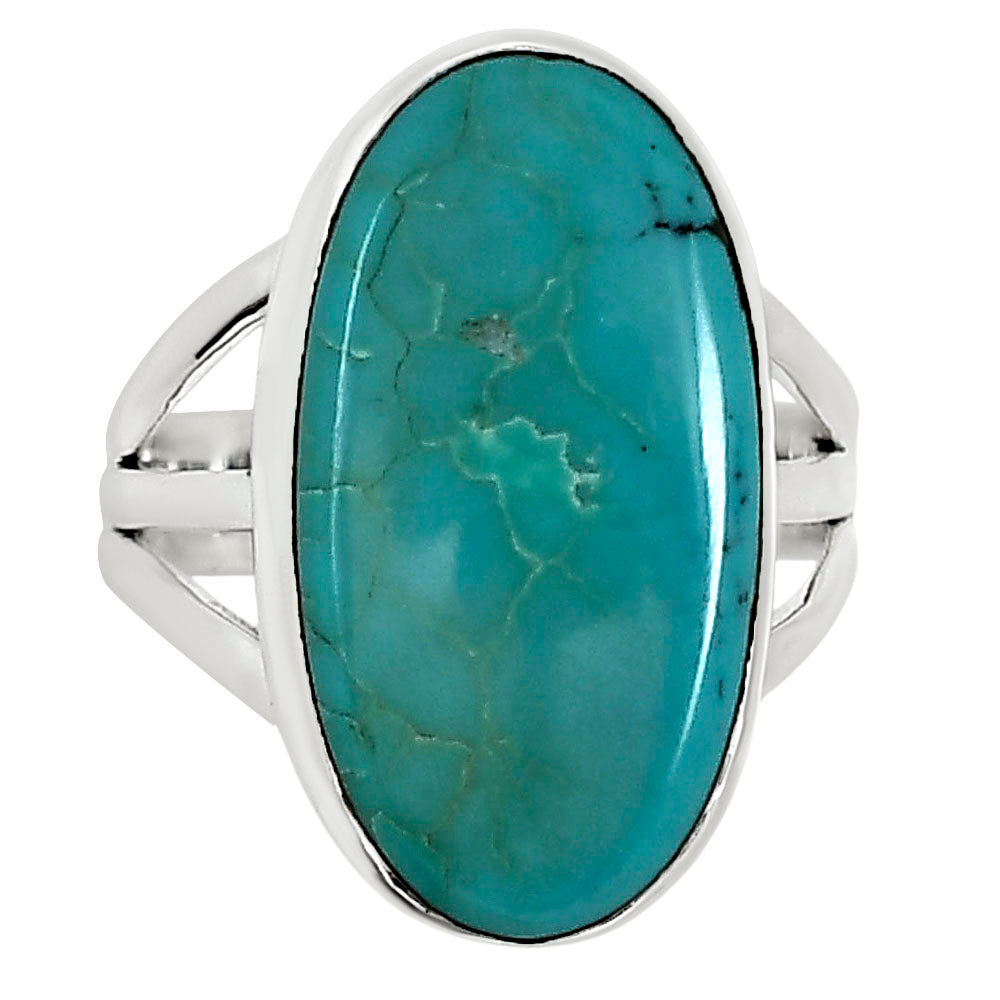 Natural Rare Turquoise Nevada Aztec Mt Ring size-10 R-1003 27-ER15172