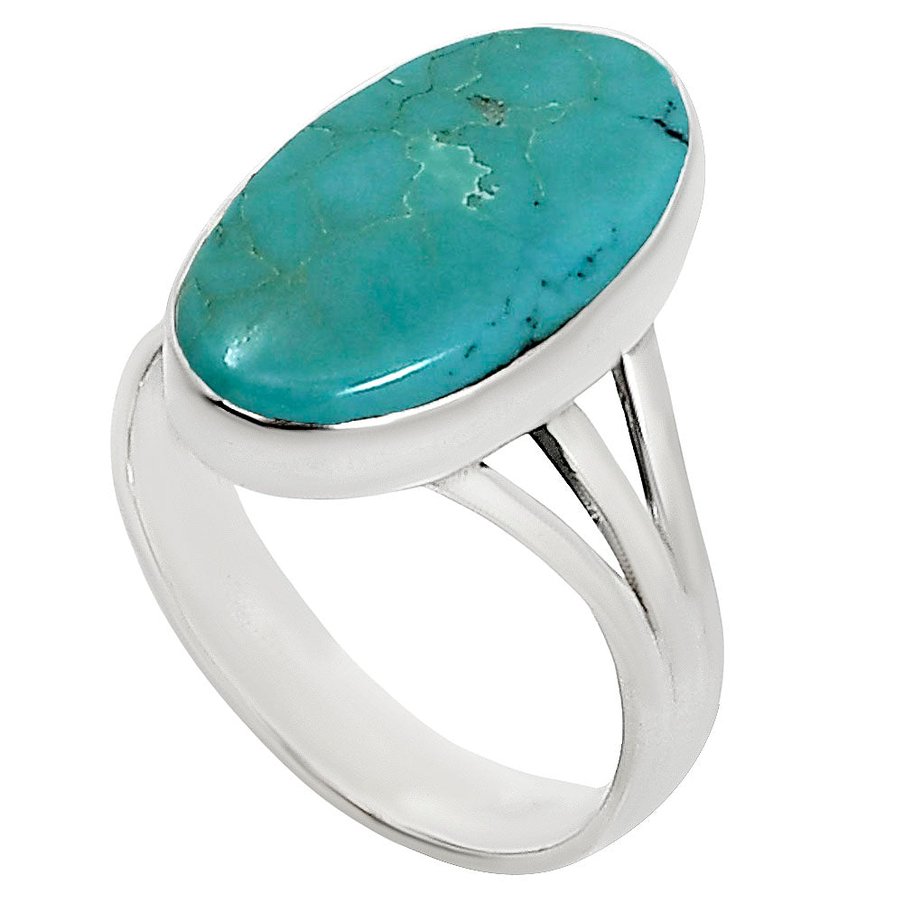 Natural Rare Turquoise Nevada Aztec Mt Ring size-10 R-1003 27-ER15172