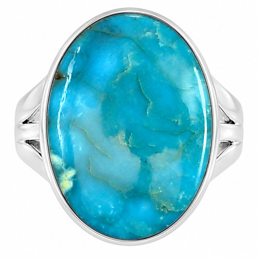Natural Rare Turquoise Nevada Aztec Mt Ring size-8 R-1003 27-ER15182