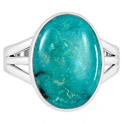 Natural Rare Turquoise Nevada Aztec Mt Ring size-9 R-1003 27-ER15187