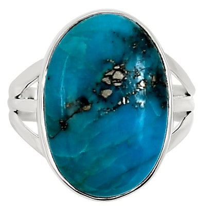 Natural Rare Turquoise Nevada Aztec Mt Ring size-9 R-1003 27-ER15200