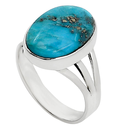 Natural Rare Turquoise Nevada Aztec Mt Ring size-9 R-1003 27-ER15200
