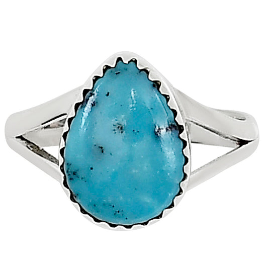 Natural Rare Turquoise Nevada Aztec Mt Ring size-9 R-1210 27-ER15399