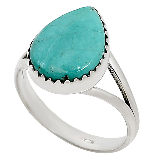 Natural Rare Turquoise Nevada Aztec Mt Ring size-9 R-1210 27-ER15401
