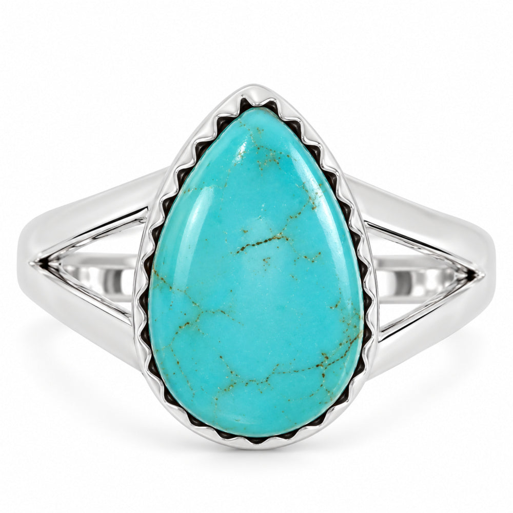 Natural Rare Turquoise Nevada Aztec Mt Ring size-6 R-1210 27-ER15407