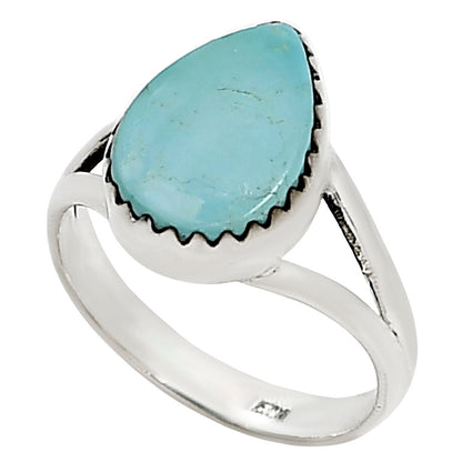 Natural Rare Turquoise Nevada Aztec Mt Ring size-6 R-1210 27-ER15407