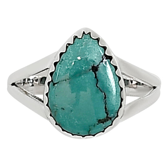 Natural Rare Turquoise Nevada Aztec Mt Ring size-6 R-1210 27-ER15408