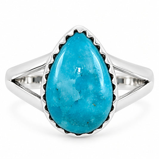 Natural Rare Turquoise Nevada Aztec Mt Ring size-6 R-1210 27-ER15414