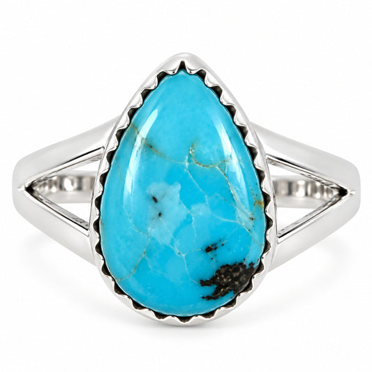 Natural Rare Turquoise Nevada Aztec Mt Ring size-8 R-1210 27-ER15416