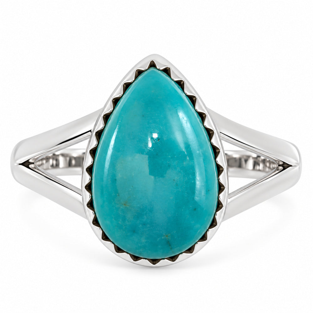Natural Rare Turquoise Nevada Aztec Mt Ring size-8 R-1210 27-ER15417