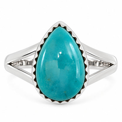 Natural Rare Turquoise Nevada Aztec Mt Ring size-8 R-1210 27-ER15417
