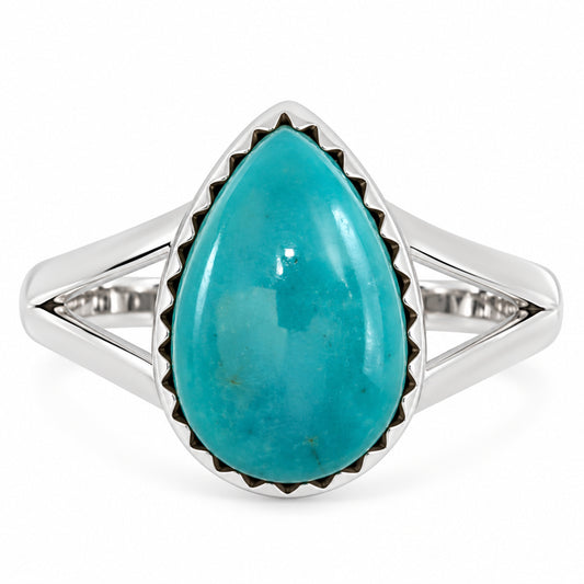 Natural Rare Turquoise Nevada Aztec Mt Ring size-8 R-1210 27-ER15417