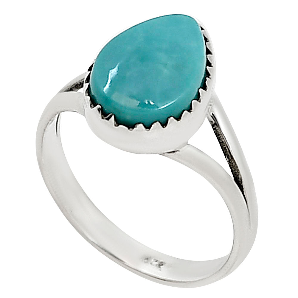 Natural Rare Turquoise Nevada Aztec Mt Ring size-8 R-1210 27-ER15417